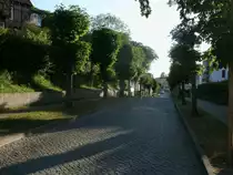 Die Putbuser Stra�e in Binz am Abend vom 21.Juli 2013.