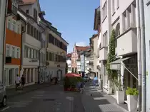 Ravensburg, Marktstra�e mit Figurentheater (04.08.2013)