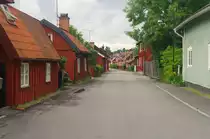 Trosa, Holzh�user in der L�nggatan Stra�e (10.07.2013)