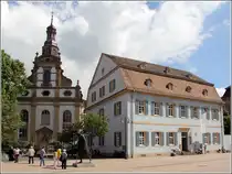 Speyer. Das Sophie La Roche Haus in der Maximilianstra�e und die Dreifaltigkeitskirche. 14.06.2013