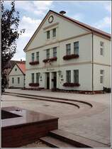 Das Rathaus der Kleinstadt Arendsee in der Altmark. Die Stadt liegt am S�dufer des gleichnamigen Seess. Aufnahmedatum: 21.07.2007