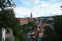 Das Schloss von Česk� Krumlov am 13.8.2013