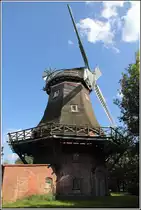 Beverstedt. Die Windm�hle in Hollen-Heise wurde um 1877 als Galerieholl�nder errichtet. 25.08.2013