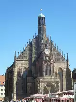 Hier sieht man die Frauenkirche in N�rnberg am 06.09.2013. 
