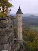 Der Hungerturm an der Mauer der Festung K�nigstein (S�chs. Schweiz, Oktober 2008)
