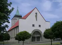 Kath. Kirche Christ K�nig in Schultendorf, Gladbeck (Kreis Recklinghausen, NRW, Juni 2008)