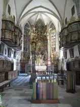 St. Erhard, Hochaltar und Chorgest�hl der St. Erhard Kirche (18.08.2013)