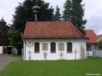 Kapelle Hettisried im  Schw�bischen Bauernhofmuseum  in Illerbeuren (Landkreis Unterallg�u, Sommer 2008)