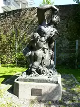 Offenburg,  Dionysos  das Werk des italienischen K�nstlers Sandro Chia wurde 1983 aufgestellt, Juni 2013