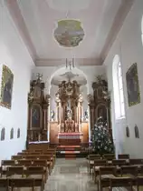 Unlingen, Alt�re in der Klosterkapelle Maria Heimsuchung (23.12.2013)