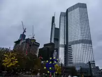 Willy-Brandt Platz (Frankfurt am Main), beim wolkigen Wetter. (07.11.2012)