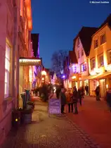 Altstadt von Osnabr�ck am fr�hen Abend (Niedersachsen, Dezember 2013)