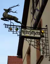 Britzingen im Markgr�flerland, Gasthaus  Hirschen , Dez.2013