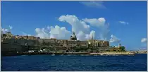 Blick vom Fort St.Elmo auf Valletta.
(22.09.2013)