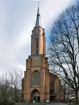 Kreuzkirche in Bonn. Gr��te evangelische Kirche im Rheinland mit 1.200 Sitzpl�tzen - 02.01.2014