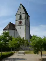 Hohentengen am Hochrhein, die Pfarrkirche St.Maria, Juli 2013