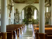 Seitingen, Blick zum Altar in der Mari�-Himmelfahrt-Kirche, Aug.2013 