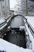 Kurgeb�ude Stahlbadehaus im Kurpark in Bad Driburg 26.1.2014