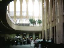 Noch ein Bild aus der Zeit vor 9/11: 
Blick aus der Lobby des World Trade Centers. 
Das Bild ist ein Scan eines Papierabzuges, fotografiert im Herbst 1998.