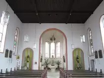 Weisendorf, Innenraum der Kath. St. Josef Kirche (09.02.2014)