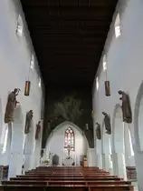 M�hlhausen-Ehingen, Langschiff der St. Peter und Paul Kirche (23.02.2014)