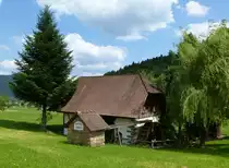 Steinach im mittleren Schwarzwald, V�geles-M�hle war von 1835-1966 in Betrieb, 1989-93 renoviert, kann besichtigt werden, Aug.2013 