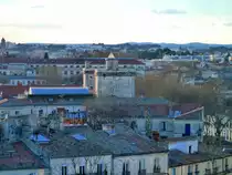 Frankreich, Languedoc, H�rault, Montpellier von der Terrasse auf dem Dach des Kongresszentrums  le Corum  aus gesehen. 01.03.2014