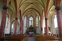 Waldenrath, Innenraum der St. Nikolaus Kirche, Altar aus dem 19. Jahrhundert, Kreis Heinsberg (04.08.2011)