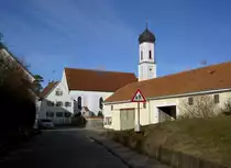 Steindorf, St. Stephan Kirche, erbaut von 1700 bis 1701 durch Antonio Corolla 
(28.02.2014)
