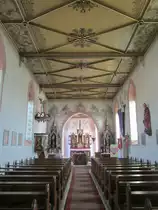 Deggenhausen, Alt�re der St. Blasius Kirche (09.03.2014)