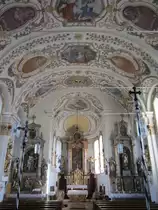 Kirchdorf an der Amper, Innenraum der St. Martin Kirche (14.03.2014)