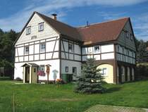 Haus  Im Wiesengrund  mit Fachwerk und Umgebinde - Kurort Jonsdorf (Zittauer Gebirge) - 14.08.2007
