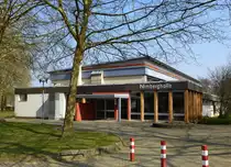 Nimburg, die Nimberghalle, ein Mehrzweckbau, M�rz 2014