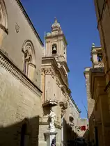 Mdina, Karmeliterkirche, erbaut von 1630 bis 1690 nach Pl�nen von Francesco Sammut (21.03.2014)