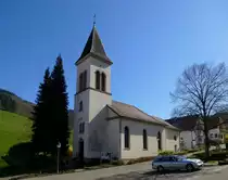 Suggental im Schwarzwald, die Dorfkirche, M�rz 2014 