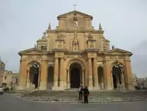 Siggiewi, St. Nikolaus Kirche, erbaut von 1676 bis 1693, Baumeister Lorenzo Gafa (22.03.2014)


