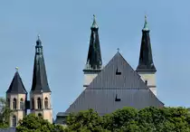 Blasi-Kirche links und der Nordh�user Dom rechts am 16.08.2013