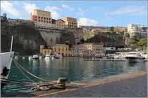 Sorrent. Oberhalb der Marina Piccola liegt das Hotel Excelsior Vittoria. 26.03.2014