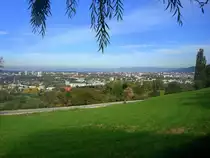 Freiburg, Blick vom Jesuitenschlo� am Sch�nberg auf die Stadt, Okt.2010