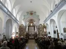 Scheinfeld, Hochaltar der Maria Himmelfahrt Kirche (13.04.2014)