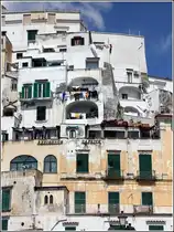 Verdichtete Bebauung in Amalfi. 28.03.2014