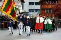 Landsgemeinde in Appenzell. Aufzug der Ehreng�ste zur Landsgemeinde auf dem Landsgemeindeplatz. Zu den Ehreng�sten 2014 geh�rten unter anderem der Bundespr�sident und Aussenminister Didier Burkhalter; 27.04.2014