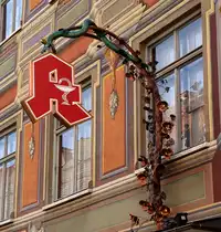 F�ssen, Apothekenschild, April 2014