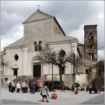 Ravello. Der Duomo San Pantaleone geht auf das 11. Jahrhundert zur�ck. 28.03.2014