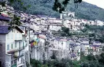 Saorge ist ein Dorf in der s�dfranz�sischen Region Provence-Alpes-C�te d'Azur. Das Dorf hat ca. 450 Einwohner. - Aufnahmedatum: 2. Juli 1972.