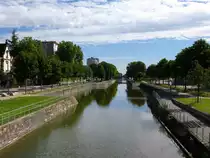 M�lhausen (Mulhouse), der Rhein-Rhone-Kanal durchquert die Stadt, Mai 2014