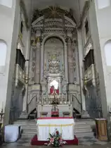 Obidos, Hochaltar in der Klosterkirche Jesus da Pedra (28.05.2014)