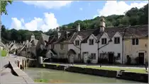 Castle Combe. H�user in der Water Lane. 05.06.2014