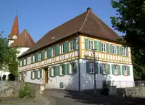Gollhofen, Ev. St. Johannes Kirche und ehem. Schulhaus (19.06.2014)