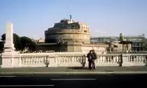 Roma / Rom Castel Sant' Angelo / Engelsburg (urspr�nglich Hadrians Mausoleum) im Februar 1993.